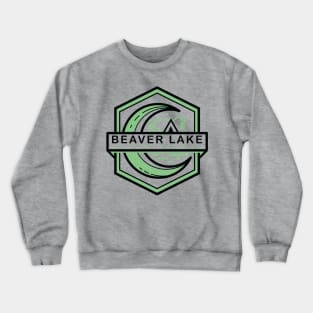 beaver lake arkansas moon hexa Crewneck Sweatshirt